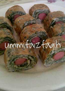Egg Roll Sosis Bayam