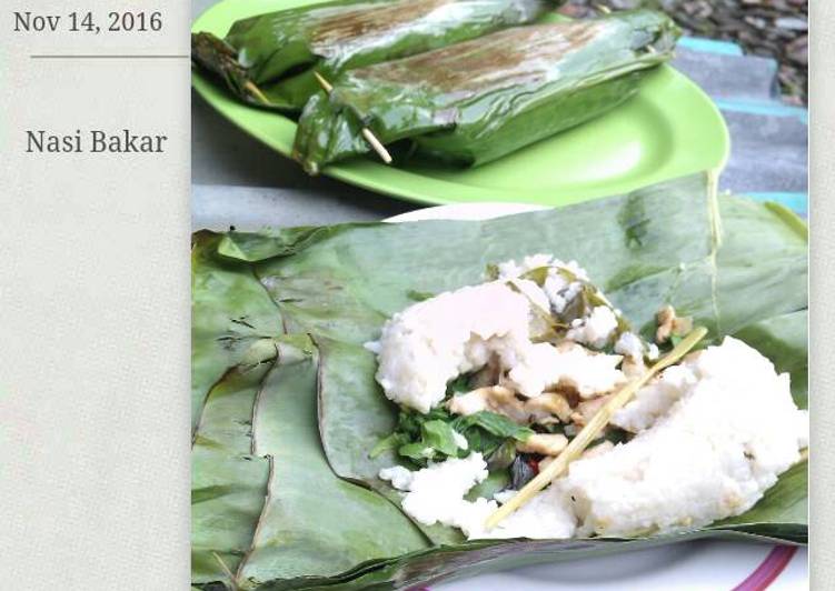 gambar untuk resep makanan Nasi Bakar Ayam Aroma Sedappp