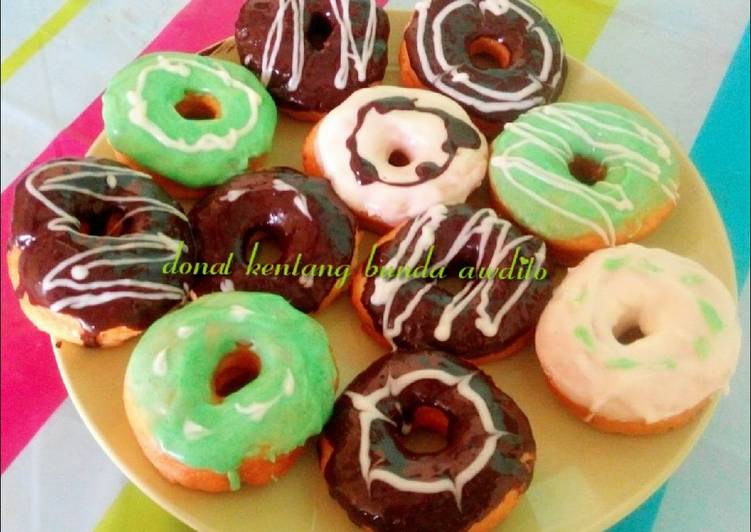 bahan dan cara membuat Donat kentang