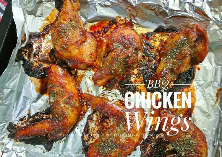 bahan dan cara membuat Roasted BBQ Chicken Wings