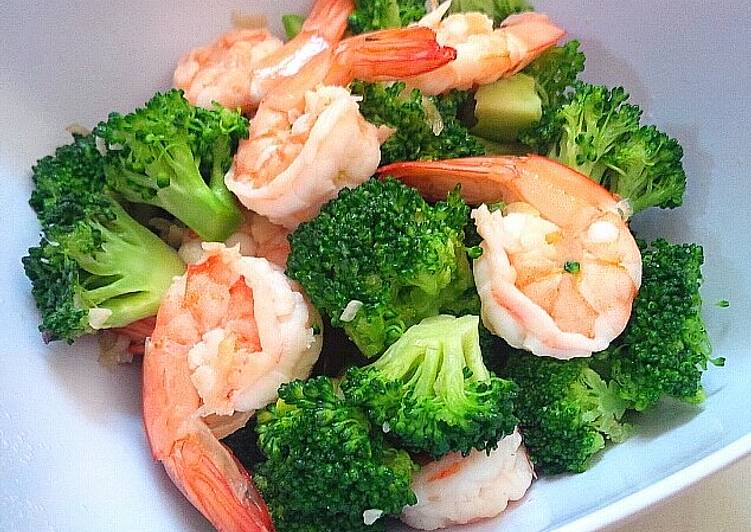  Resep  Brokoli cah Udang  Bawang Putih mudah cepat oleh 