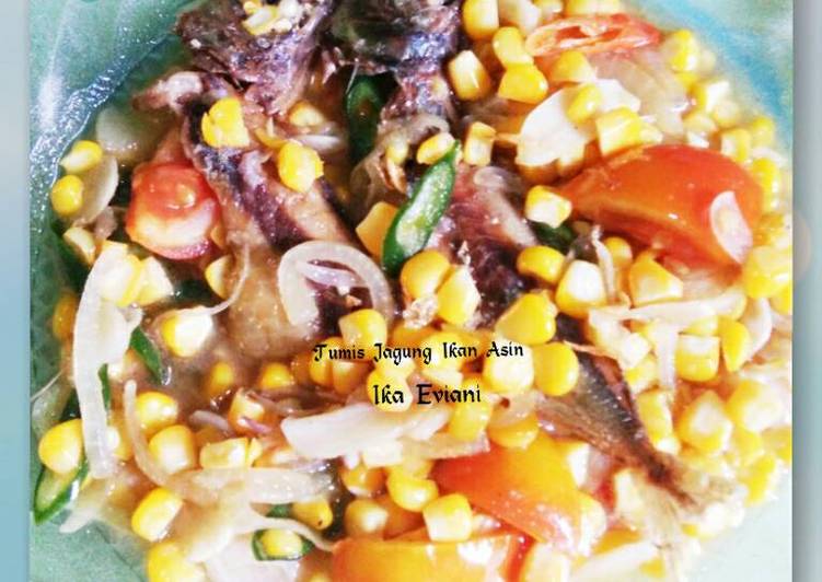 resep makanan Tumis Jagung Ikan Asin