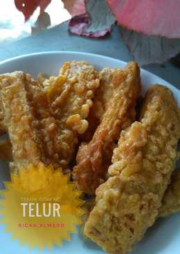 Tempe goreng telur