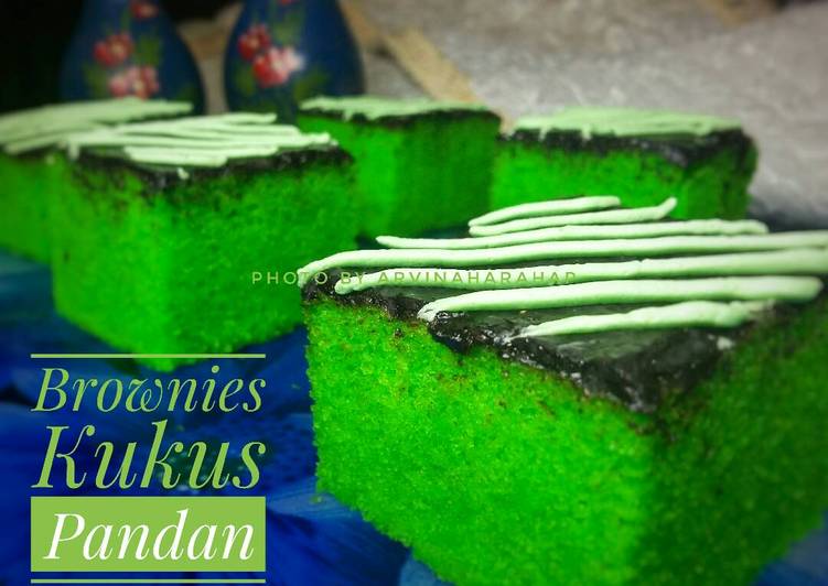 gambar untuk cara membuat Brownies Kukus Pandan(Ny.Liem)