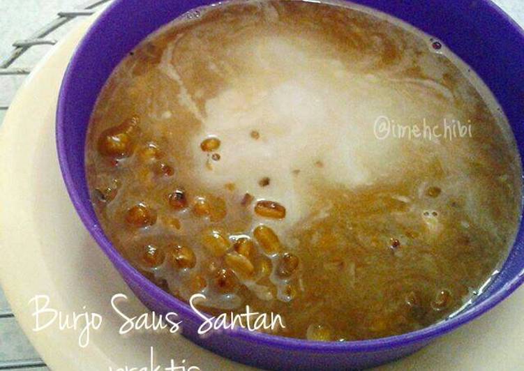 cara membuat Burjo Saus Santan Praktis