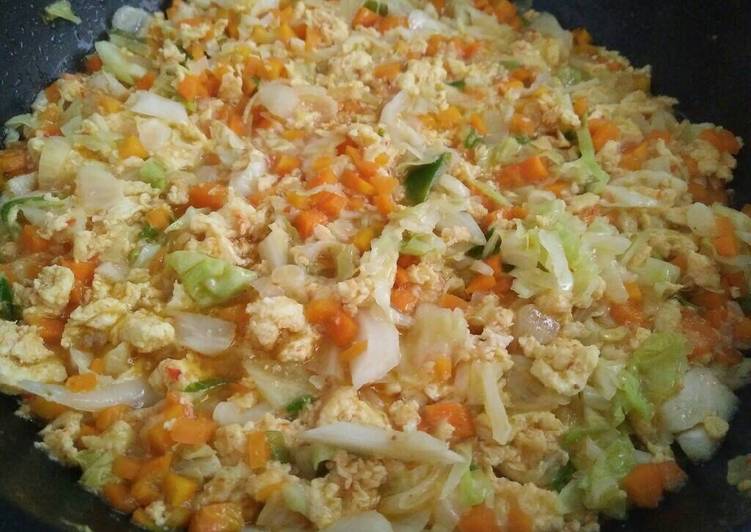 resep masakan Tumis Kol wortel dan telur