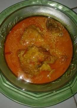Dada ayam kuah santan