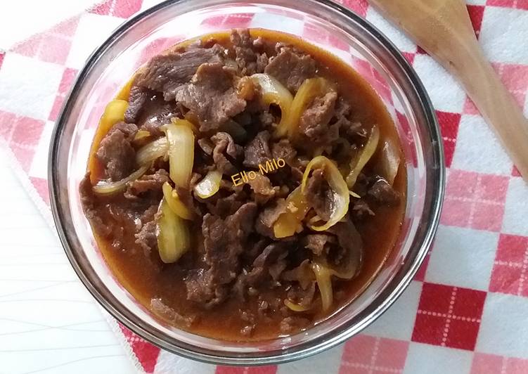 resep lengkap untuk Beef Teriyaki