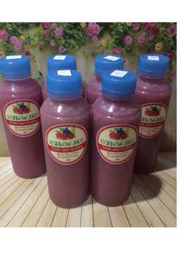 Diet Juice Purple Cabbage Pear Kiwi Soursop
