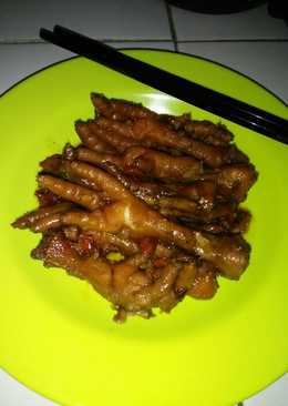 Ceker ayam masak kecap pedass