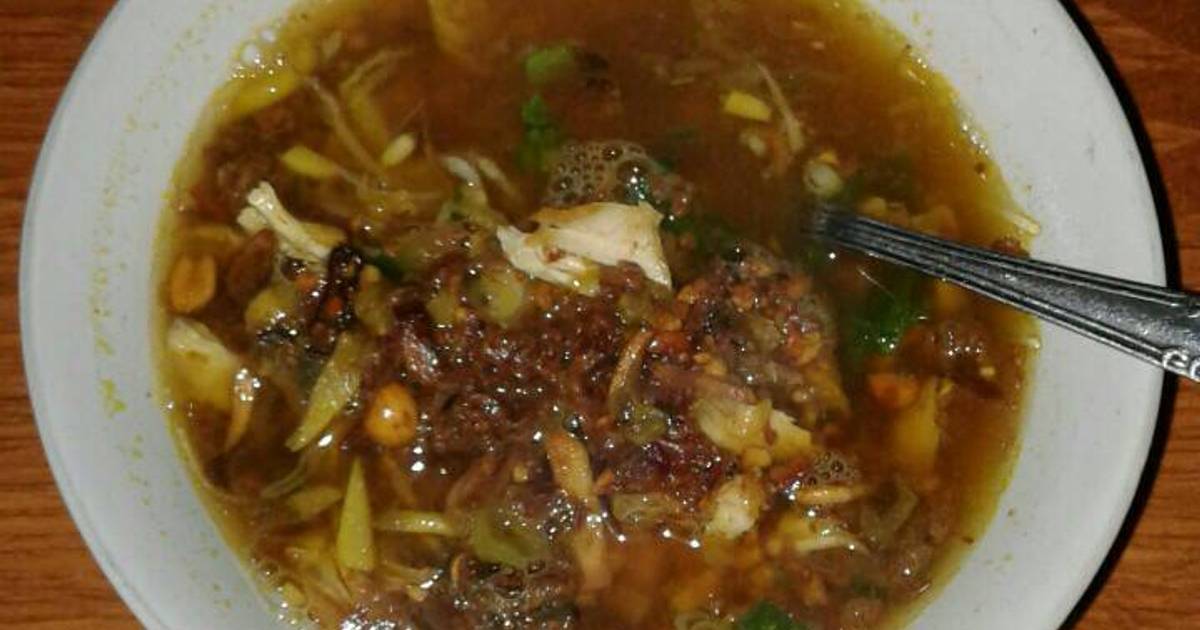 81 resep  soto ayam  bumbu  kacang enak dan sederhana Cookpad