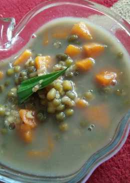 Bubur kacang hijau + ubi