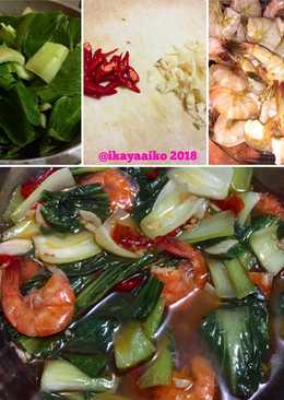 Cah Sawi Hijau & Udang