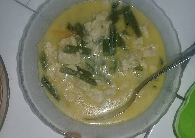 resep lengkap untuk Sayur lodeh tempe kacang panjang