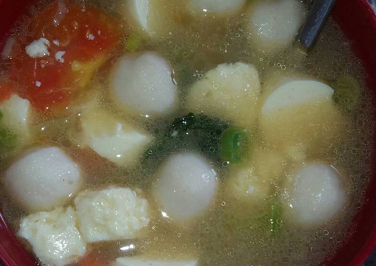 Resep Sop tahu baso ikan - Yeny Wu