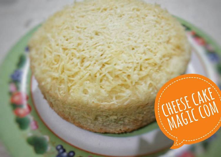 gambar untuk cara membuat Cheese cake magicom