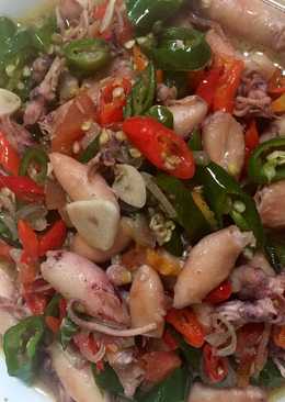 Tumis Cumi Asin Saus Tiram