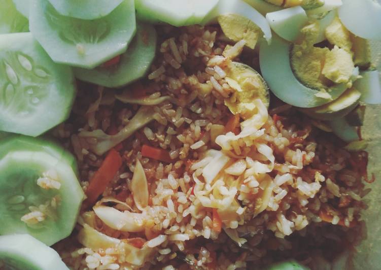 resep masakan Nasi Goreng Sayur Wortel & Kubis mix bumbu racik Sajiku/Indofood