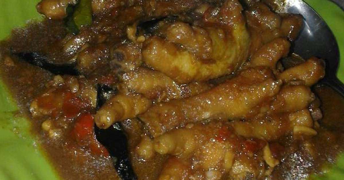  Resep  Ceker ayam  pedas  manis  gampang enak  oleh Ny Asa 