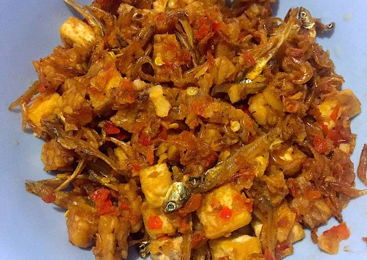 resep lengkap untuk Rica2 3t (tempe tahu teri)