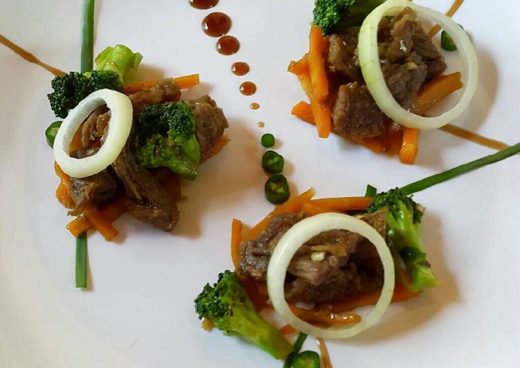 Resep Tumis Sapi Brokoli Saus Tiram Dari Sonya Ac