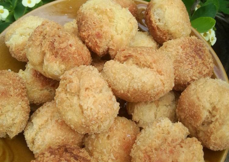 bahan dan cara membuat Onde onde ketiwi tepung panir kremes