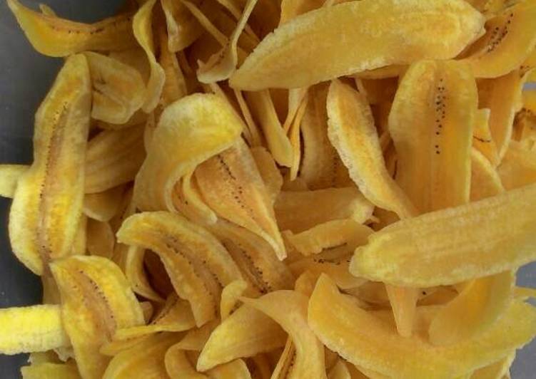 bahan dan cara membuat Keripik pisang kepok