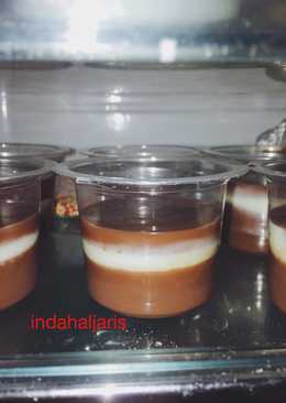 Puding coklat lava vla