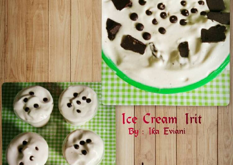 resep masakan Ice Cream Irit