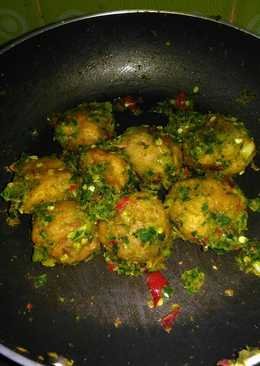 Tekwan goreng cabe ijo