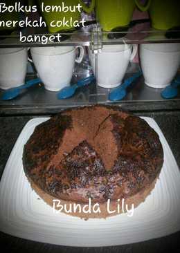 Bolkus Lembut Merekah Coklat Banget ala Bunda Lily