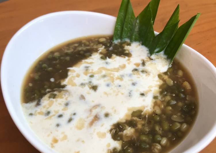 resep lengkap untuk Bubur Kacang Ijo Kental Yummyyy