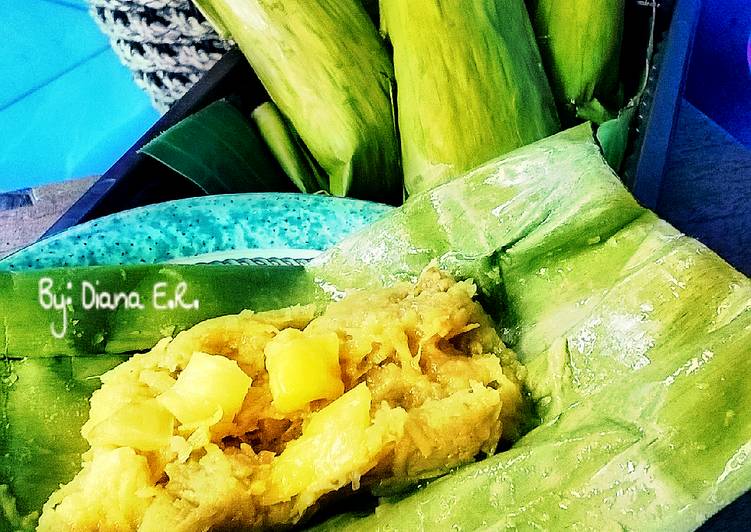 resep lengkap untuk Lepet Ubi Madu bonus Nangka