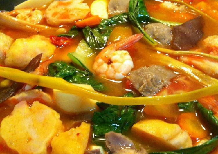 resep lengkap untuk Tomyum Seafood