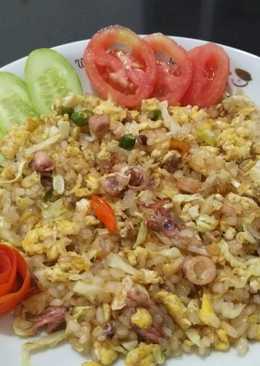 Nasi goreng shirataki cumi asin DEBM