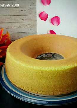 Cake pandan lembut simple