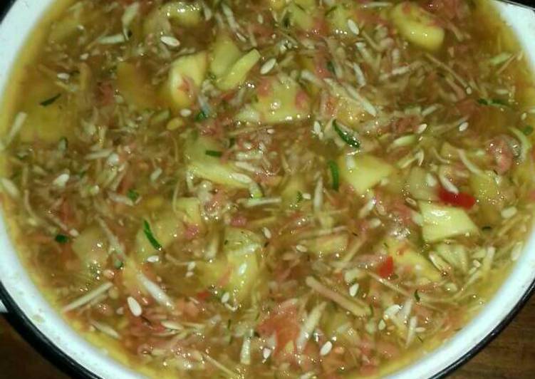 resep lengkap untuk Rujak serut aka rujak manis