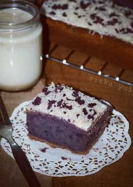Brownies Ubi Ungu (Purple Sweet Potato Brownies)