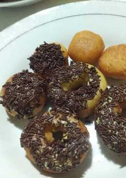 Donat empuk tanpa telur (irit bahan)