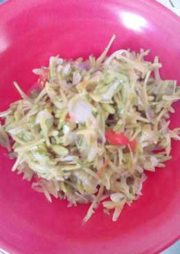 Tumis bunga pepaya sederhana