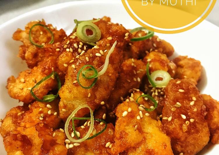 resep Ayam Goreng Pedas Ala Korea praktis