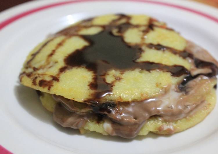 gambar untuk cara membuat Pancake Choco Milk