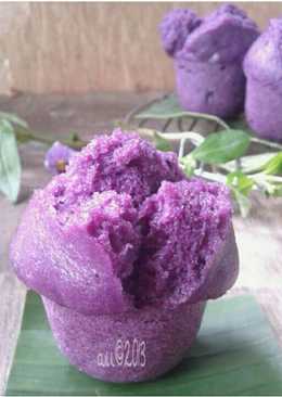 Kue Mangkok Ubi Ungu