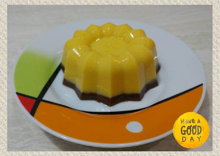 resep lengkap untuk Pumkin Pudding / Puding Labu Kuning
