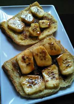 Roti Pisang Panggang Karamel