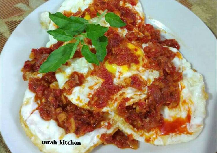 resep Balado Telur Ceplok