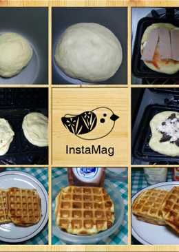 Homemade Pizza Waffle