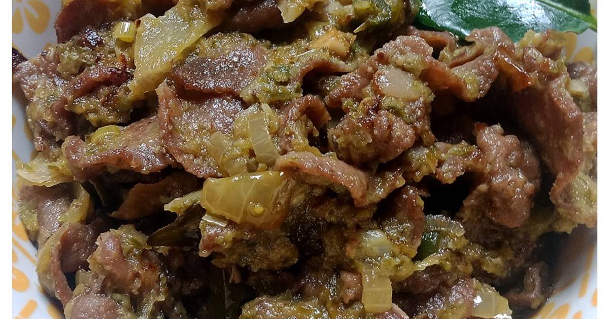 24 resep lidah sapi cabai hijau enak dan sederhana - Cookpad