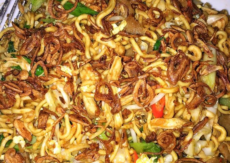 resep makanan Mie goreng Jowo pedas yummy