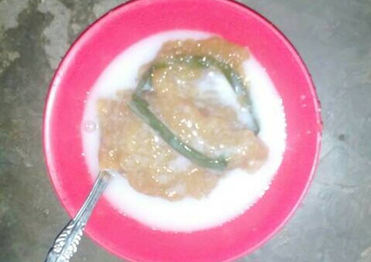 resep Bubur ubi kayu kuah santan